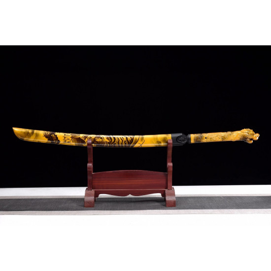 China sword Handmade /functional/sharp/ 黄鬼战刃/HW98