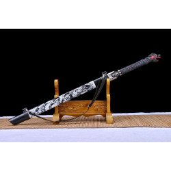 China sword Handmade /functional/sharp/ 龙鬼战刃/HW96