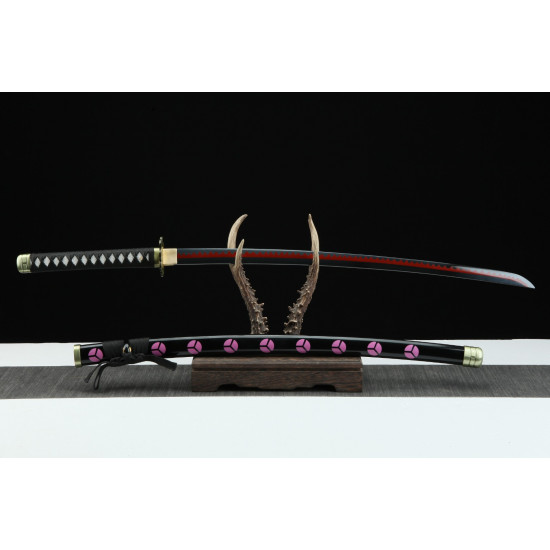 One Piece sword Handmade / Animation/anupdated  version/One piece/Black knife autumn water/黑刀秋水/LR48