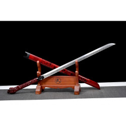 China sword Handmade /functional/sharp/ 红鬼战刃/ZH2
