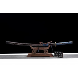 hand forged Japanese katana swords/functional/sharp/ 带蓝/LW85