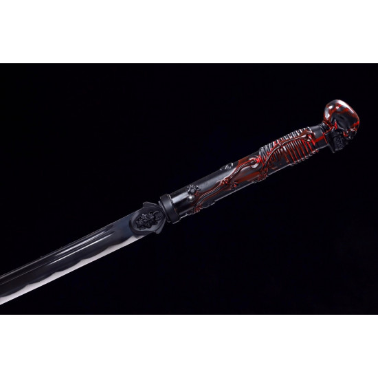 China sword Handmade /functional/sharp/ 鬼舞骷髅/ZH9