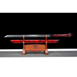 China sword Handmade /functional/sharp/ 红鬼战刃/ZH2