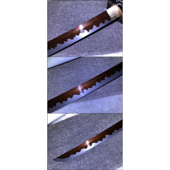 Masterpiece Hand Forged Japanese Katana Swords Functional Sharp 鬼剑 Ss10