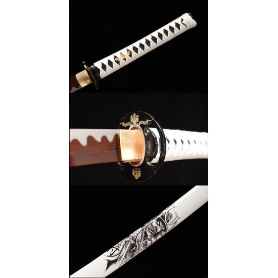Masterpiece Hand Forged Japanese Katana Swords Functional Sharp 鬼剑 Ss10
