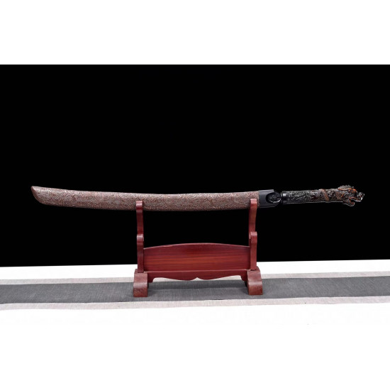 China sword Handmade /functional/sharp/ 墨龙斩/HH01