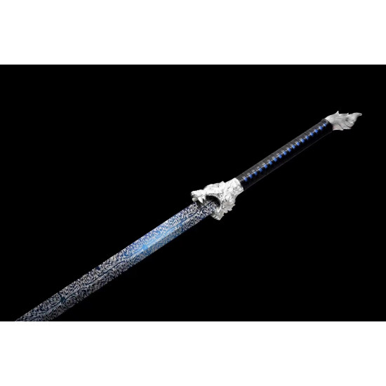 China sword Handmade /functional/sharp/ 银月狼王/HH82