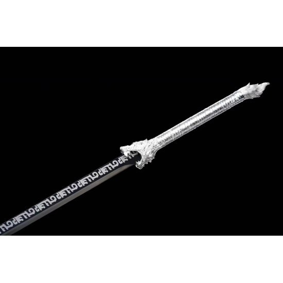 China sword Handmade /functional/sharp/ 银色狼王/CC80
