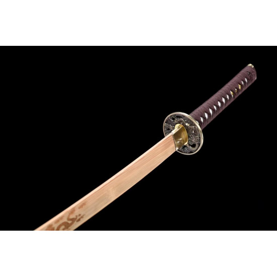 Wooden sword Handmade /functional/durable/ 龙行/A04