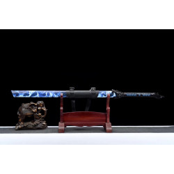 China sword Handmade /functional/sharp/ 篮焰刀/006