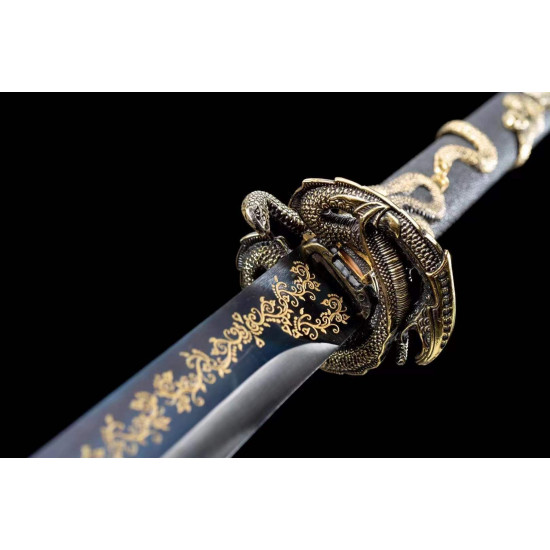 China sword Handmade /functional/sharp/ 魔蛇斩/Q4