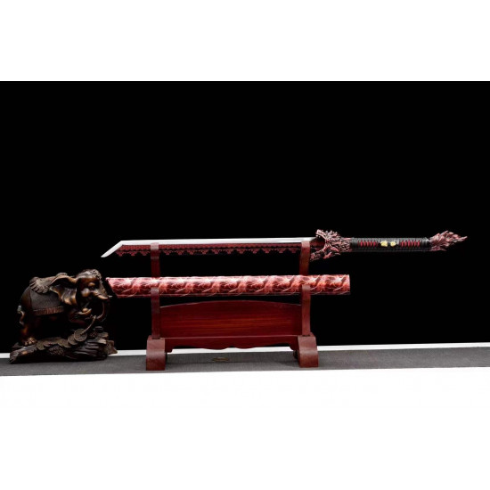 China sword Handmade /functional/sharp/ 泣血炎狼/Q5