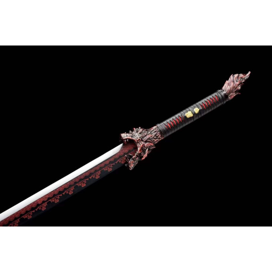 China sword Handmade /functional/sharp/ 泣血炎狼/Q5