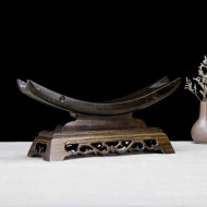 Chinese ivory rack ornaments base mahogany craft base black catalpa solid wood wishful frame/ 象牙架/G1