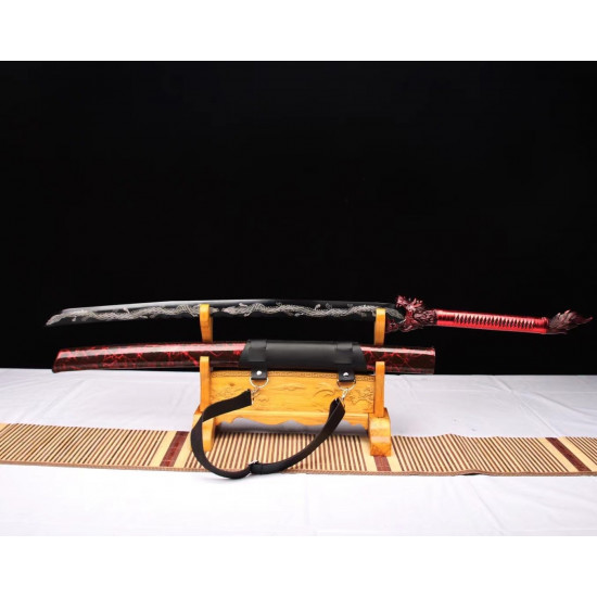China sword Handmade /functional/sharp/ 双龙战狼/X01