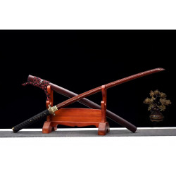 hand forged Japanese katana swords/functional/sharp/ 赤炼蛇/CC57