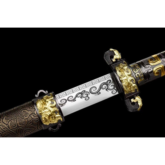 China sword Handmade /functional/sharp/ 兽魂唐横刀/L17