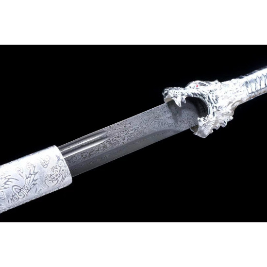 China sword Handmade /functional/sharp/ 银锋刀/L26
