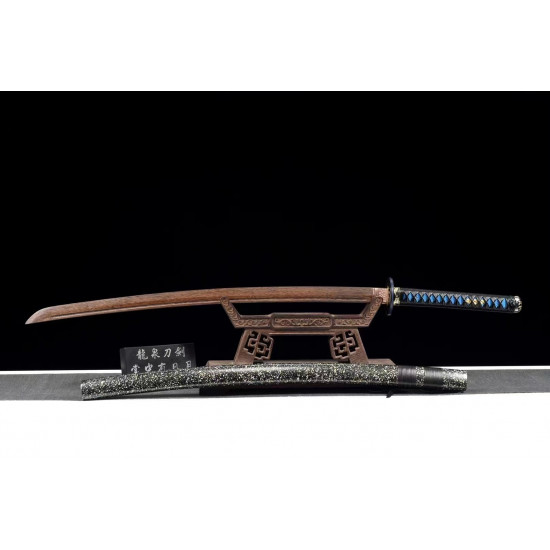 Wooden sword Handmade /functional/durable/ 藏蓝/D10