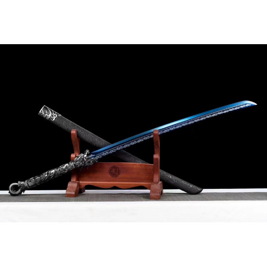 China sword Handmade /functional/sharp/ 龙焰弯刀/D20