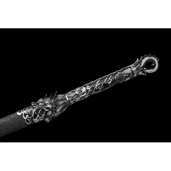 China sword Handmade /functional/sharp/ 龙焰弯刀/D20