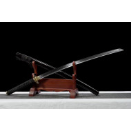 hand forged Japanese katana swords/functional/sharp/ 黑泽武士/T3