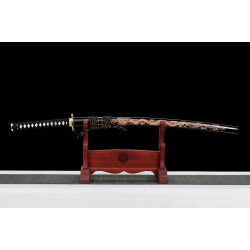 hand forged Japanese katana swords/functional/sharp/ 刻龙武士/T5