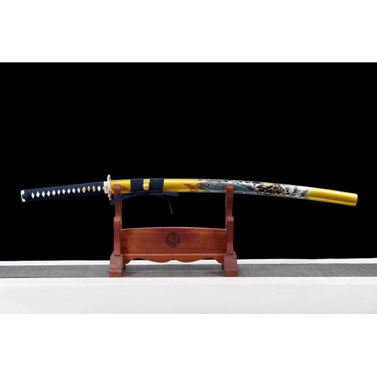 hand forged Japanese katana swords/functional/sharp/ 龙门金鲤/T7