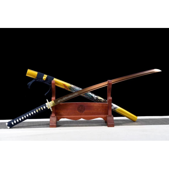 hand forged Japanese katana swords/functional/sharp/ 龙门金鲤/T7