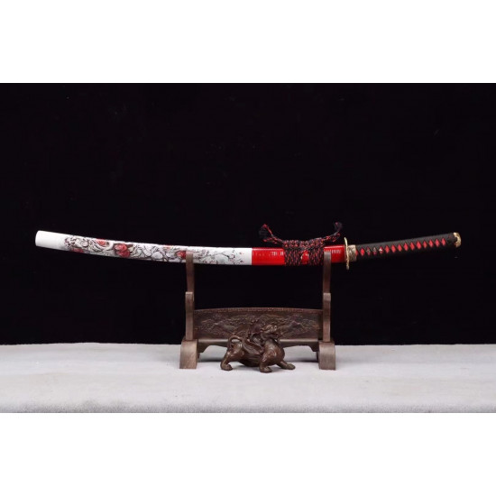 hand forged Japanese katana swords/functional/sharp/ 牡丹花/HW24