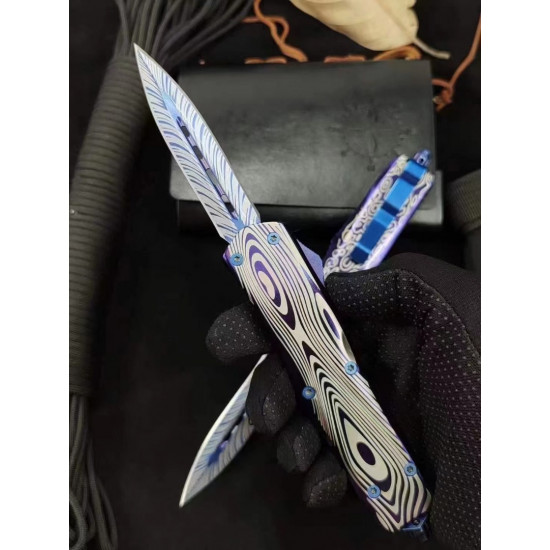 Battle knife Handmade /functional/sharp / 紫魂/K8