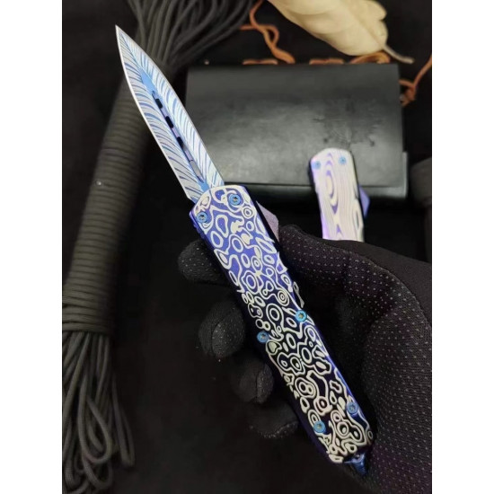 Battle knife Handmade /functional/sharp / 紫魂/K8