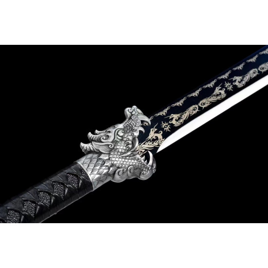 China sword Handmade /functional/sharp/ 龙翎马刀/K11