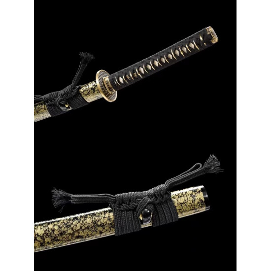 hand forged Japanese katana swords/functional/sharp/ 金碧辉煌/K18