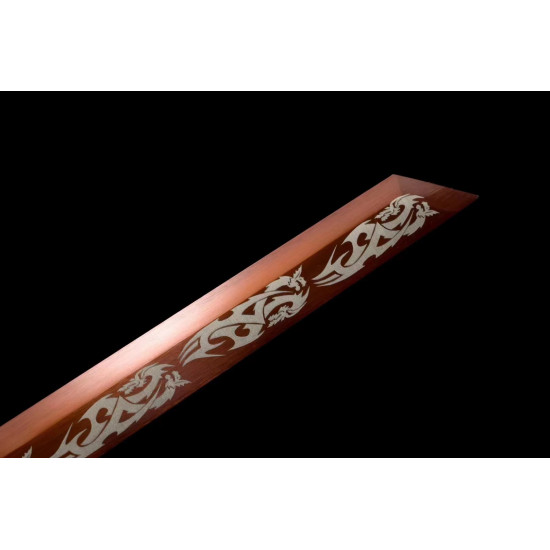 China sword Handmade /functional/sharp/ 赤血战刃/K22