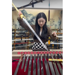 China sword Handmade /functional/sharp/ 金龙/P20