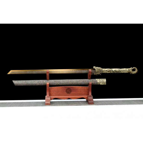 China sword Handmade /functional/sharp/ 龙影/T16