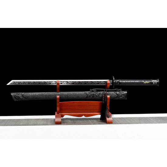 China sword Handmade /functional/sharp/ 墨龙/M88